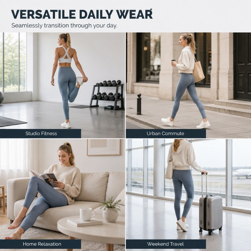 ✨ High Waist Denim Leggings That Shape & Flatter Your Figure