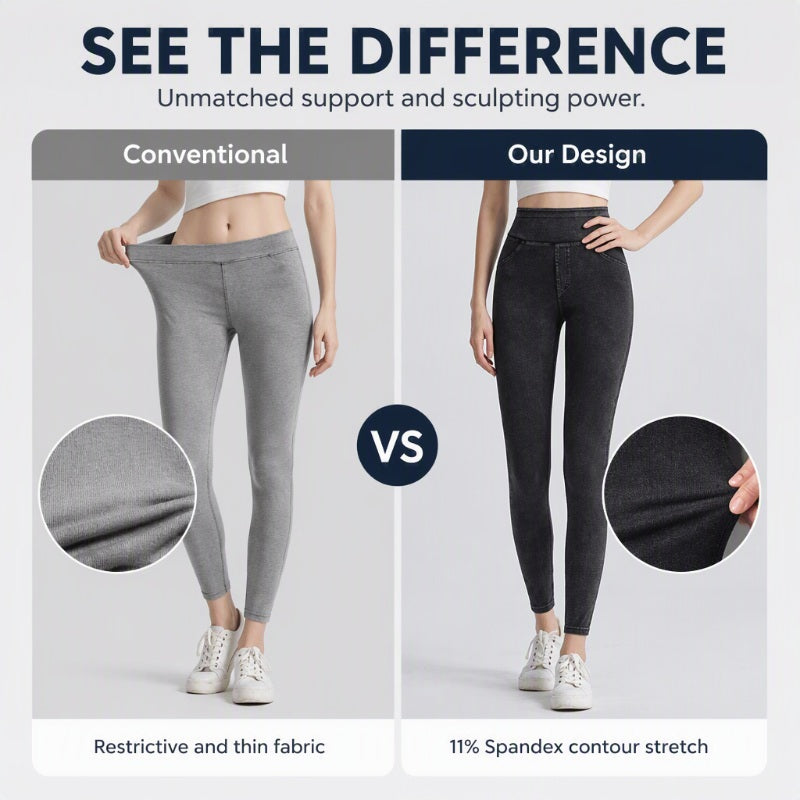 ✨ High Waist Denim Leggings That Shape & Flatter Your Figure