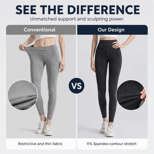 ✨ High Waist Denim Leggings That Shape & Flatter Your Figure