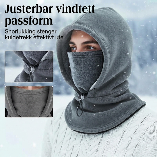 🔥 ❄️ Warm Balaclava with Adjustable Drawstring – Face and Neck Protection