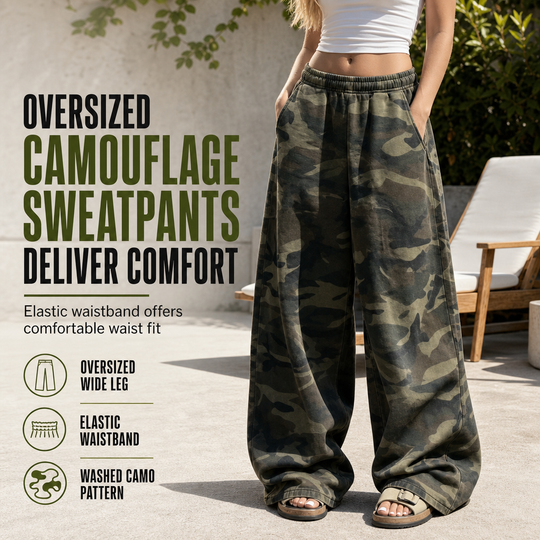 🔥LAST DAY 50% OFF ✨Women's Vintage Washed Wide-Leg Sweatpants