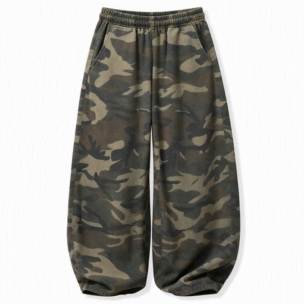 🔥LAST DAY 50% OFF ✨Women's Vintage Washed Wide-Leg Sweatpants