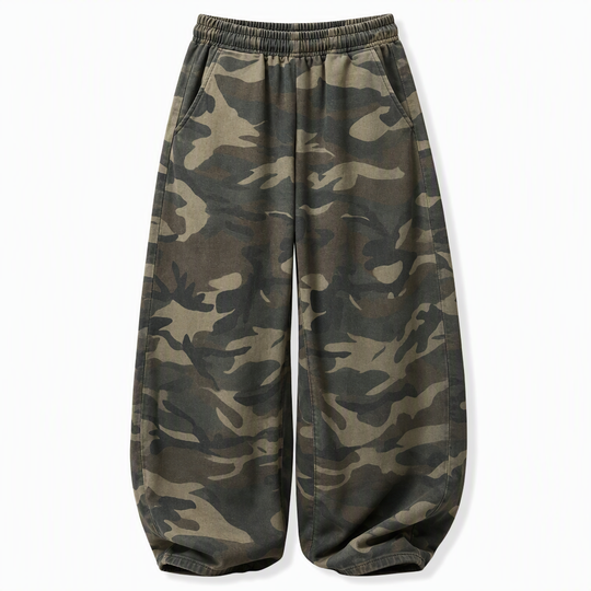 🔥LAST DAY 50% OFF ✨Women's Vintage Washed Wide-Leg Sweatpants
