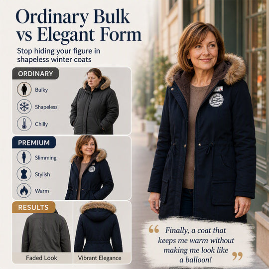 🧥 Cozy Coverage, Easy Movement | Women's Warm-Lined Hooded Parka Jacket