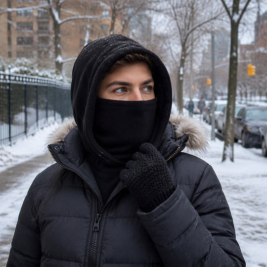 🎅Xmas Hot Sales - 58% off💥Balaclava Hood with Touchscreen Gloves & Socks Set