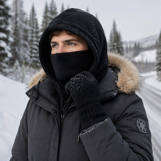 🎅Xmas Hot Sales - 58% off💥Balaclava Hood with Touchscreen Gloves & Socks Set