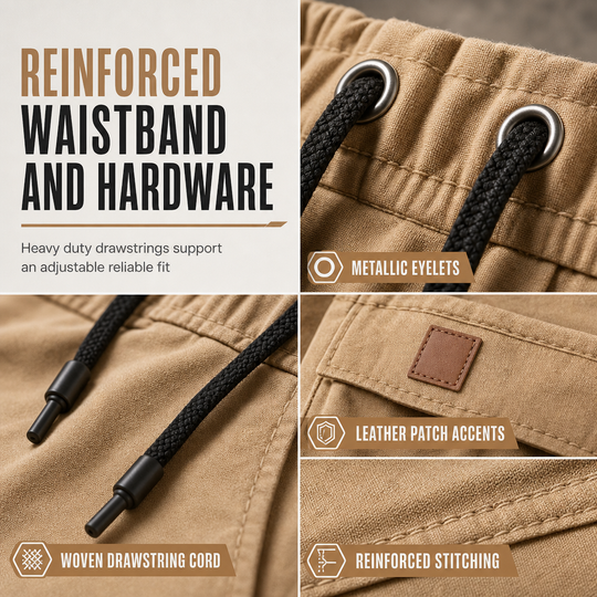 Men's Casual Solid Color Cargo Jogger Pants