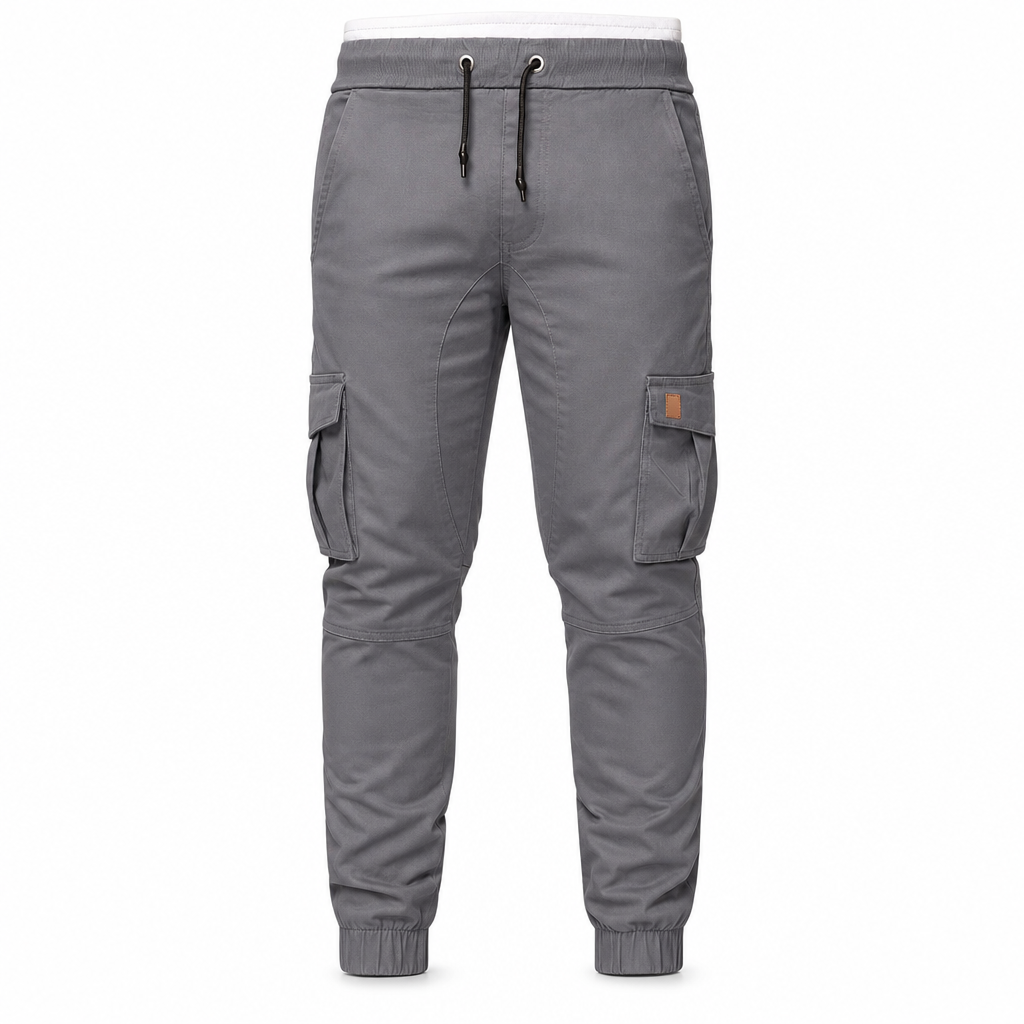 Men's Casual Solid Color Cargo Jogger Pants