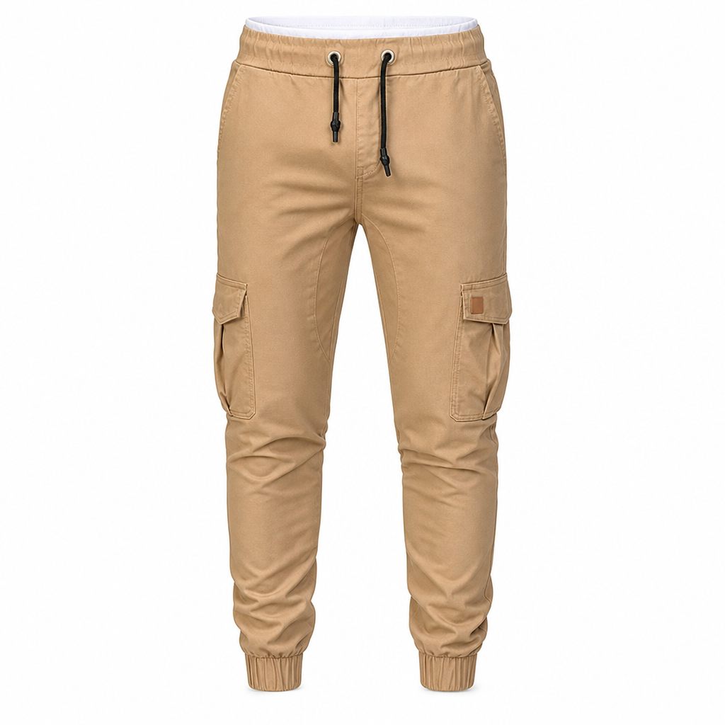 Men's Casual Solid Color Cargo Jogger Pants