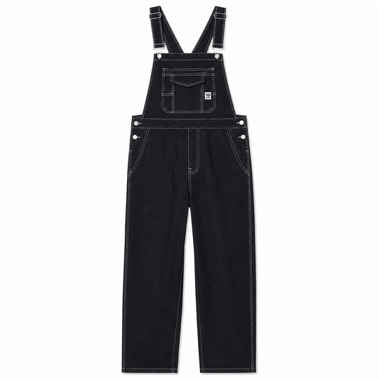 👖 Men's Heavyweight Cotton Denim Overalls | Relaxed Fit, Straight Leg Dungarees with Multi-Pocket Utility ✨