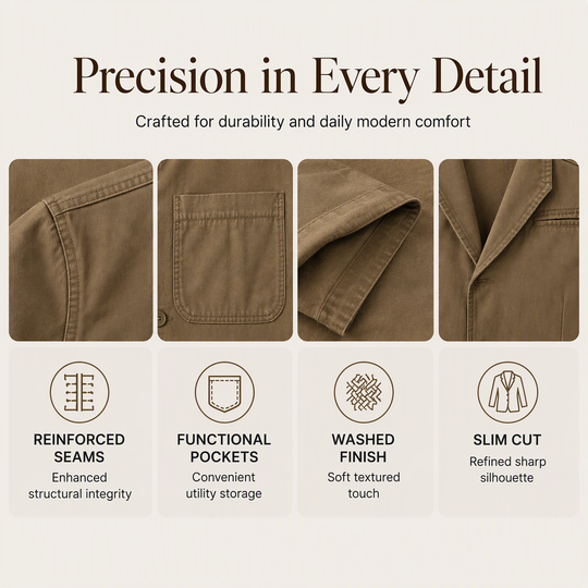 Hot Sale 50% OFF🔥Men's Notch Lapel Slim-Fit Jacket