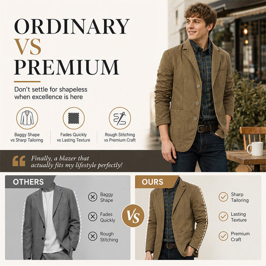 Hot Sale 50% OFF🔥Men's Notch Lapel Slim-Fit Jacket