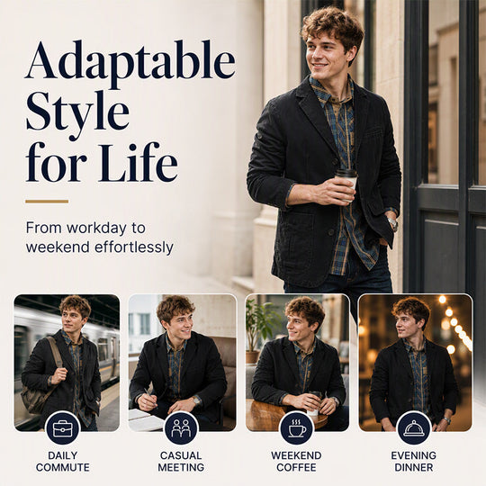 Hot Sale 50% OFF🔥Men's Notch Lapel Slim-Fit Jacket