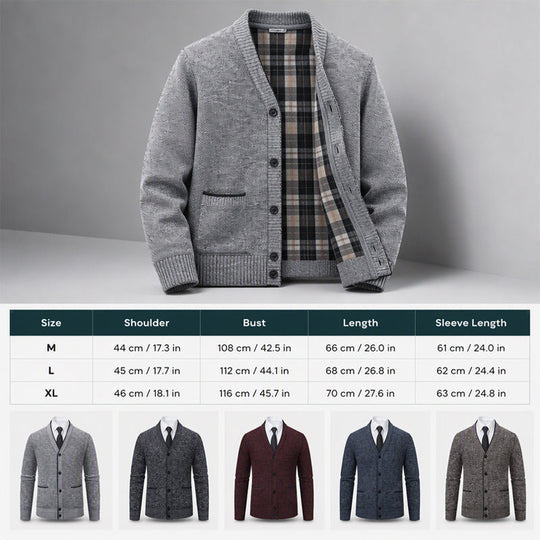 🧶 Men's Knit Cardigan – Classic Buttons & Multiple Colors | Perfect for Layering, Travel & Gatherings, Elevates Any Outfit ✨