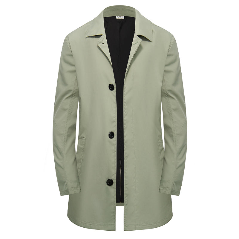⏳Last Day Special Price:£19.99!!!💥Men's Minimalist Single-Breasted Mid-Length Coat