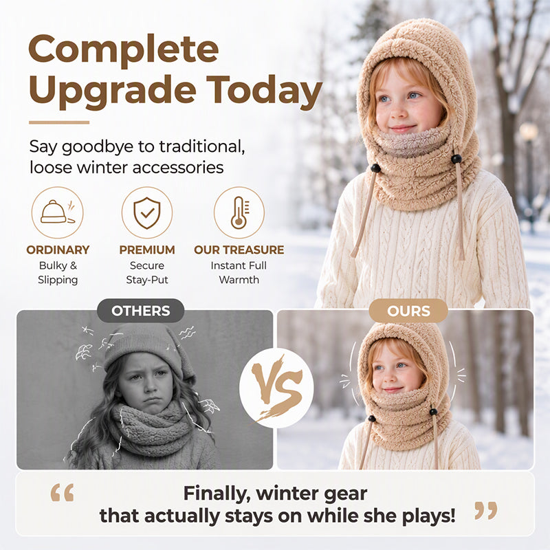 🖤Black Friday Sale🖤Children's Windproof Thermal Cycling Balaclava Hat