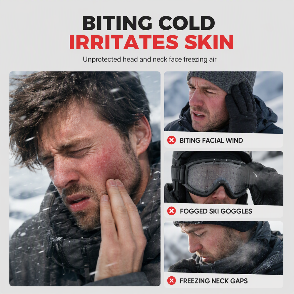 🥳2026 HOT SALE🥳💞50K+ SOLD! 🧣❄️ 50% OFF! 3-in-1 Winter Balaclava – windproof fleece covers head, neck, face & ears. Adjustable fit for skiing, cycling & cold weather! 🛡️💪