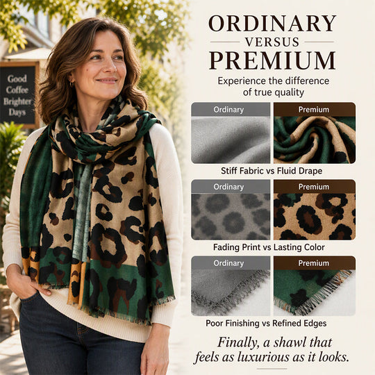 🧣 Versatile Lightweight Leopard Print Shawl Scarf