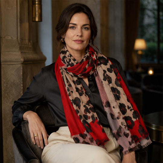 🧣 Versatile Lightweight Leopard Print Shawl Scarf