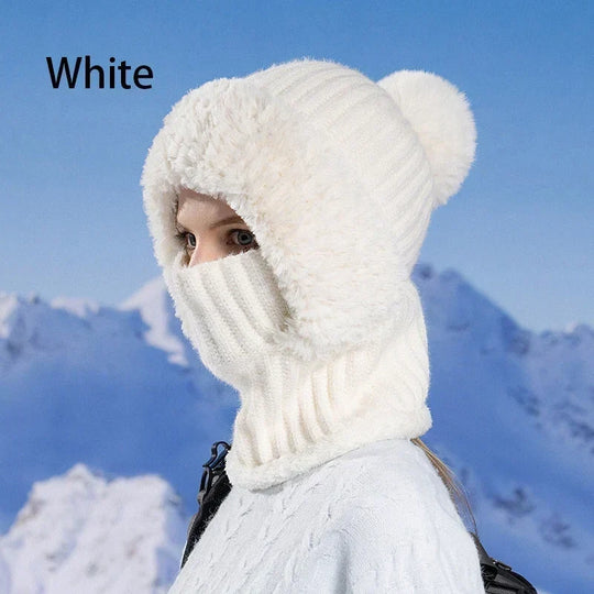⏰Black Friday Mega Deal – 50% off!💖Women's Winter One-Piece Knitted Beanie Scarf Mask