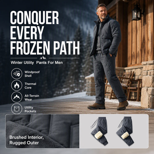 ❄️ Cozy Thermal Warmth, Unrestricted Movement | Unisex Winter Outdoor Thermal Pants