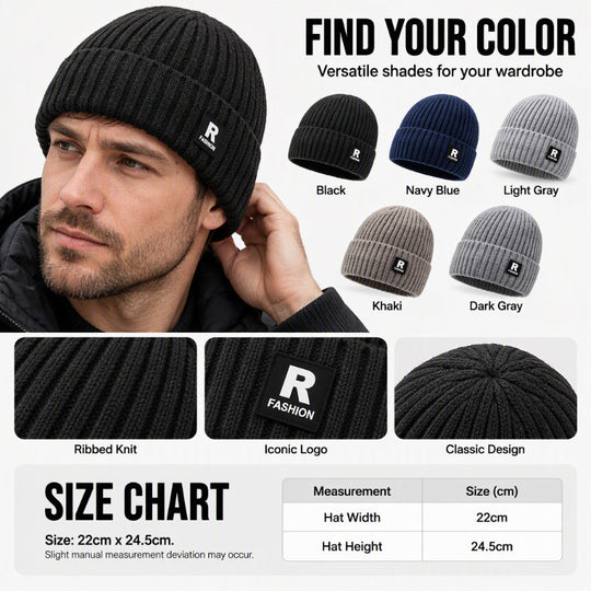 🖤Black Friday Sale:50% OFF🖤 🧢 Men's Slouchy Knit Warm Skull Cap