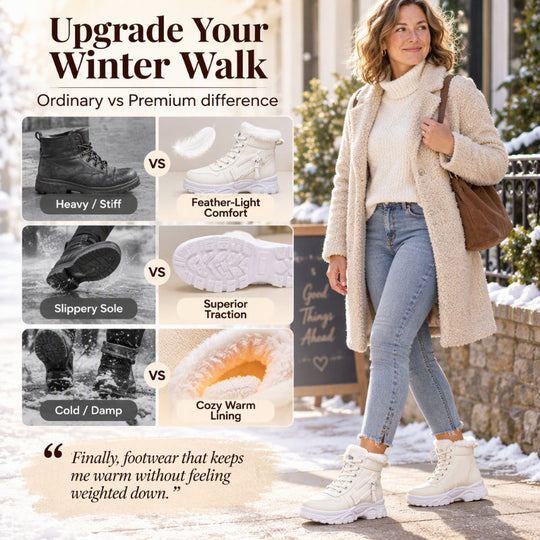 Women's Winter Warm Plush-Lined Ankle Boots