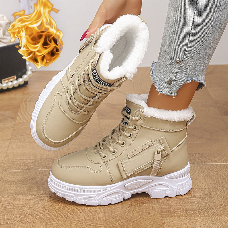 Women's Winter Warm Plush-Lined Ankle Boots