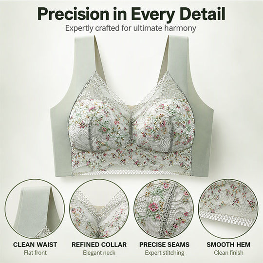 💖Black Friday Mega Deal – 50% off!💖🎀Women's Seamless Floral Lace Support Bra