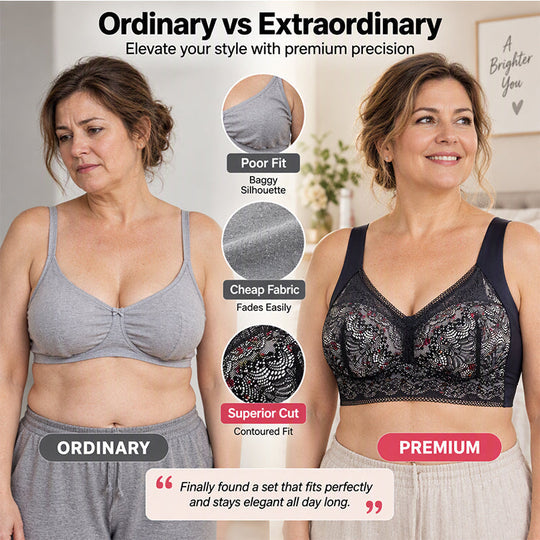 💖Black Friday Mega Deal – 50% off!💖🎀Women's Seamless Floral Lace Support Bra