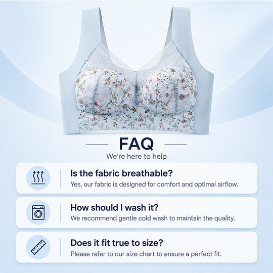 💖Black Friday Mega Deal – 50% off!💖🎀Women's Seamless Floral Lace Support Bra