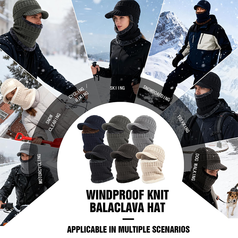 🔥66% OFF !! ❄️ 3-in-1 Winter Balaclava, Insulated Hood with Protective Goggles
