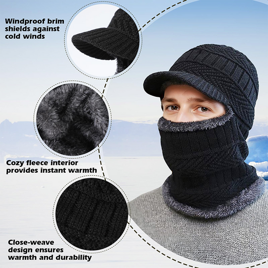 🔥66% OFF !! ❄️ 3-in-1 Winter Balaclava, Insulated Hood with Protective Goggles