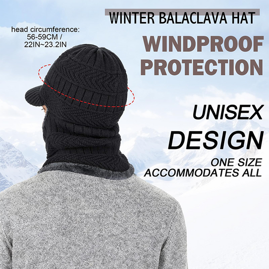 🔥66% OFF !! ❄️ 3-in-1 Winter Balaclava, Insulated Hood with Protective Goggles