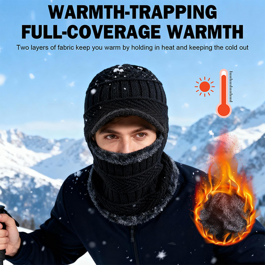 🔥66% OFF !! ❄️ 3-in-1 Winter Balaclava, Insulated Hood with Protective Goggles