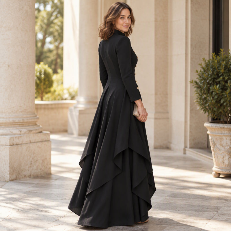 💖Black Friday Mega Deal 💖Women's Elegant Longline Coat and Wide-Leg Pants Set