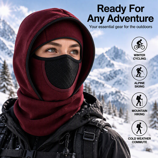 ❄️ Wind-Blocking Warmth, Full Face & Neck Coverage | Windproof Thermal Balaclava Face Mask