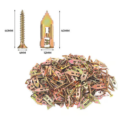 🔥Buy More Save More🔥Drywall Expansion Anchors High Strength Zinc Screws Kit